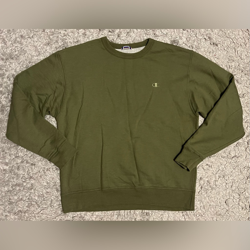 Mens Green Champion Sweatshirt